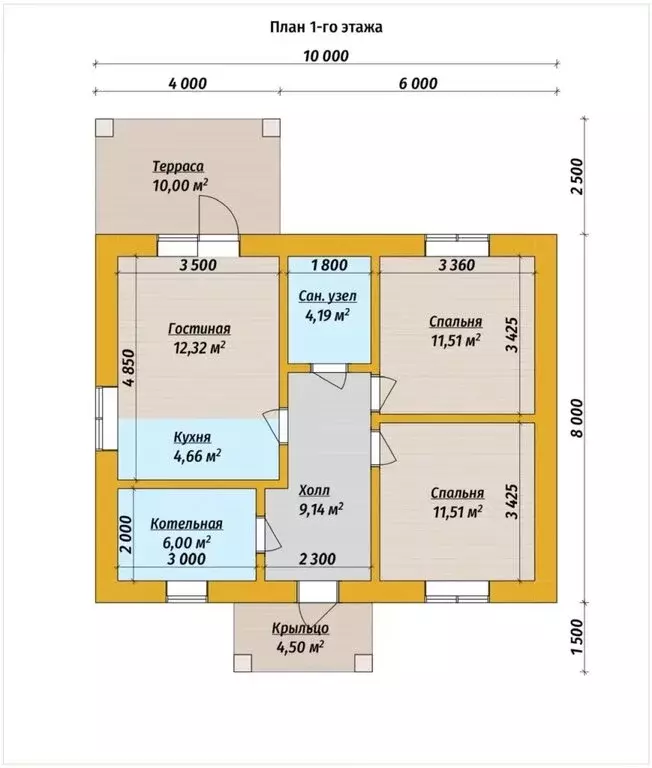 Дом в Тюменский муниципальный округ, ТСН Серебряный Бор (69.3 м) - Фото 2
