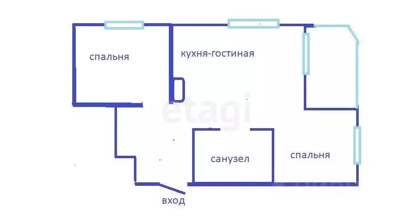 3-к кв. Приморский край, Владивосток ул. Нейбута, 2Ак3 (61.3 м) - Фото 1