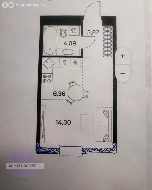 Квартира-студия: Москва, Автозаводская улица, 26/1 (28 м) - Фото 1