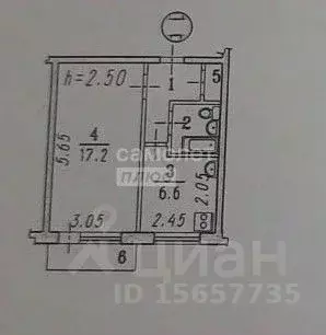 1-к кв. Омская область, Омск Заозерная ул., 2 (30.7 м) - Фото 1