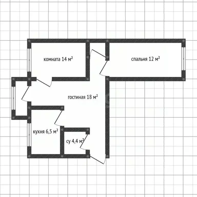 3-к кв. Адыгея, Майкоп Краснооктябрьская ул., 53 (54.9 м) - Фото 2