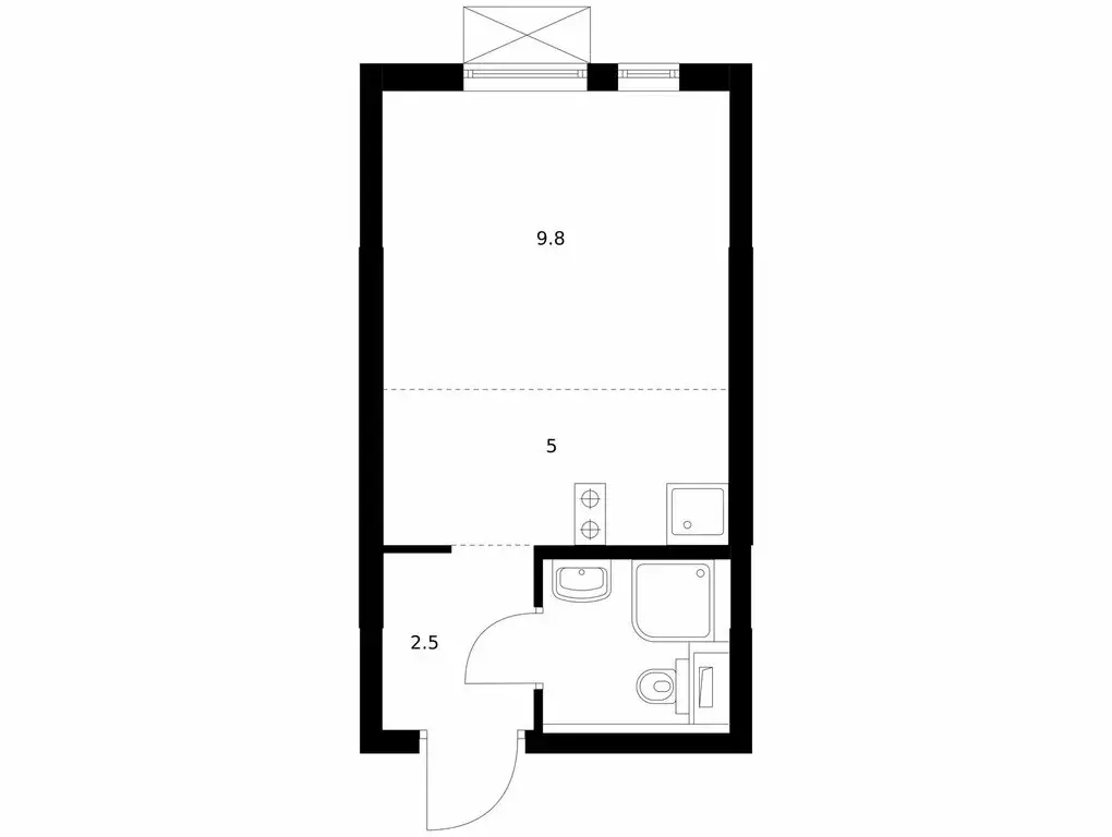 Квартира-студия: Котельники, микрорайон Белая Дача, 29 (19.8 м) - Фото 1