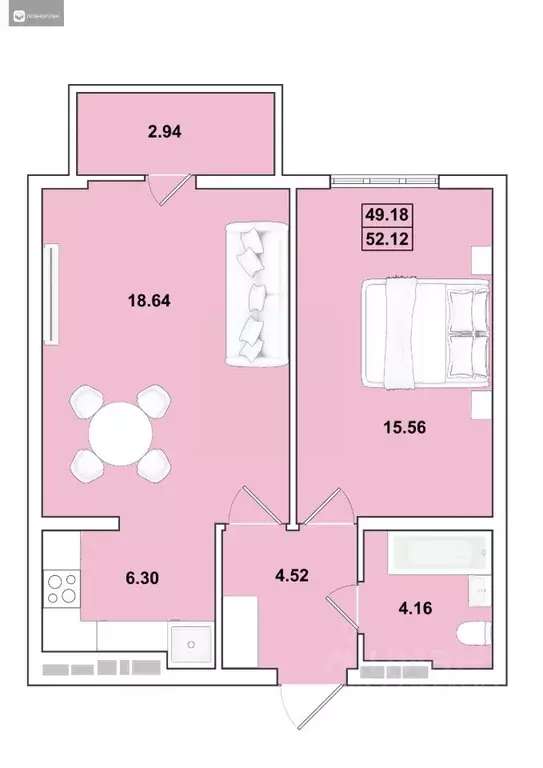 2-к кв. Иркутская область, Иркутск Ново-Ленино мкр, Огни Города жилой ... - Фото 1