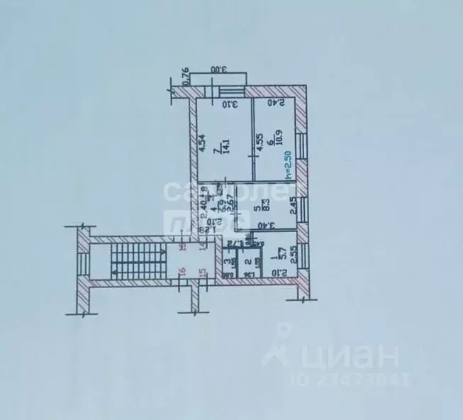 3-к кв. Хакасия, Абакан ул. Маршала Жукова, 4 (49.9 м) - Фото 1