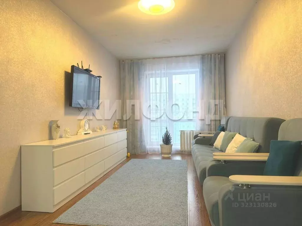 3-к кв. Новосибирская область, Новосибирск ул. Виктора Шевелева, 38/1 ... - Фото 2