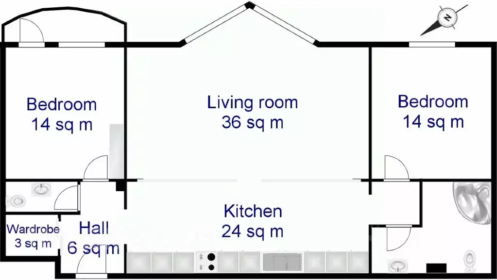 3-к кв. Москва Зоологическая ул., 22 (105.0 м) - Фото 1