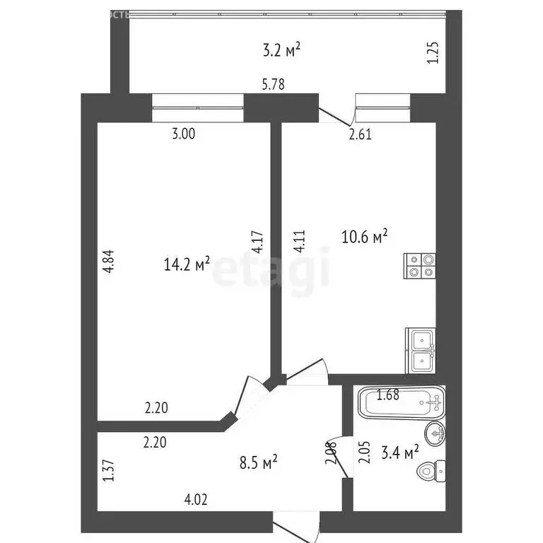 1-комнатная квартира: Йошкар-Ола, улица Анникова, 19 (38 м) - Фото 0