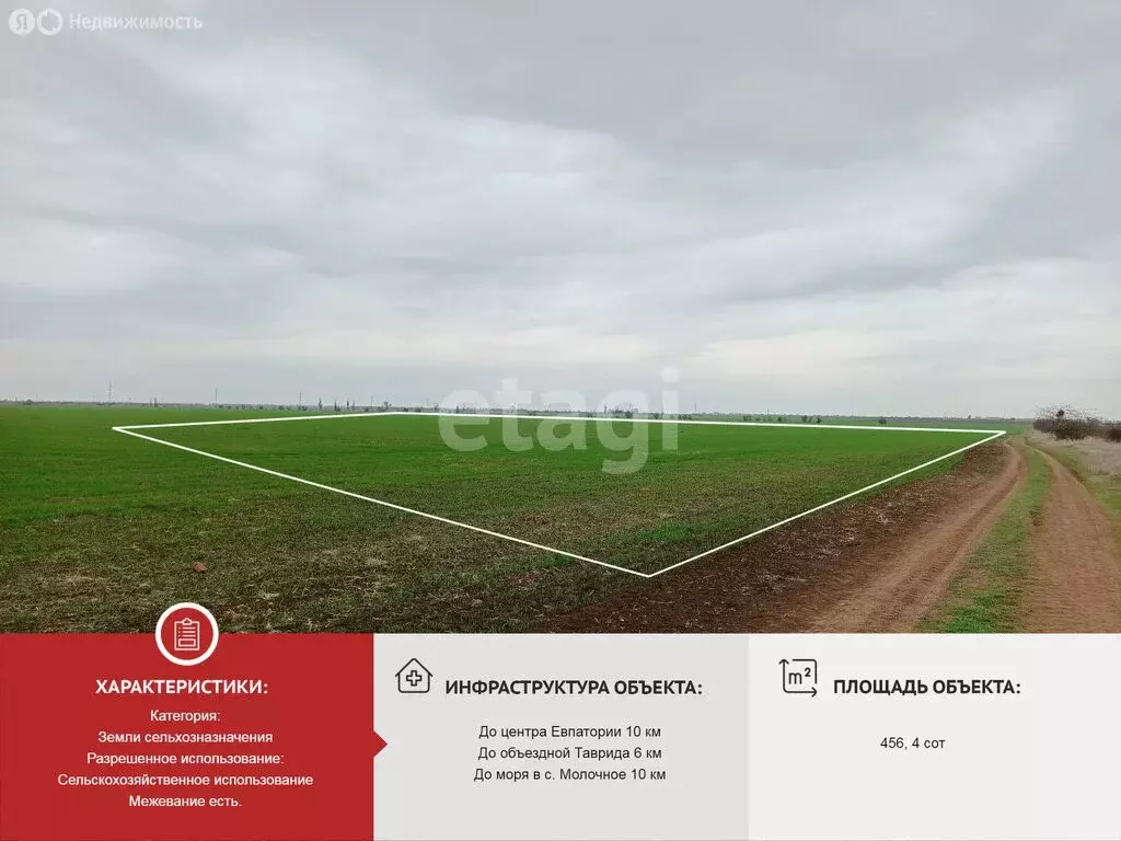 Участок в Кировский район, село Абрикосовка (456.4 м) - Фото 2