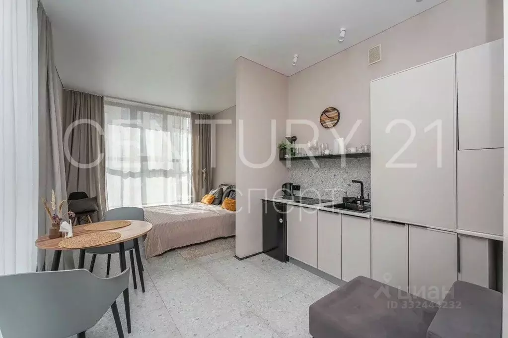Студия Калининградская область, Зеленоградск ул. Гагарина, 87 (28.6 м) - Фото 1