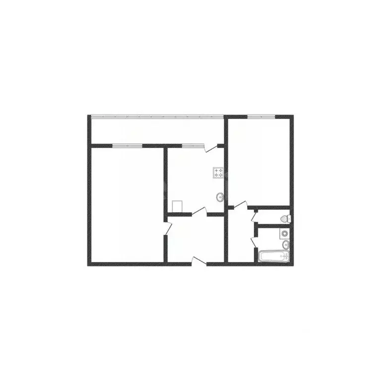 2-к кв. Курская область, Курск ул. Радищева, 87/7 (46.6 м) - Фото 2