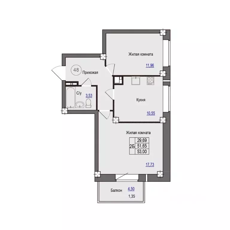 2-к кв. Псковская область, Псковский район, Завеличенская волость, д. ... - Фото 1