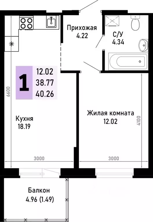 1-к кв. Краснодарский край, Анапа муниципальный округ, Нижняя ... - Фото 0