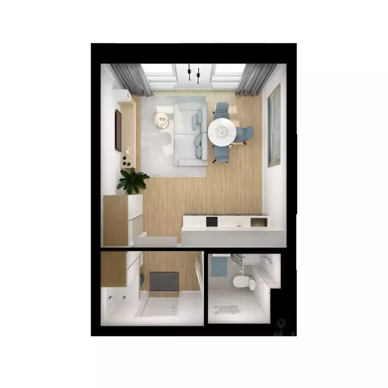 Студия Московская область, Котельники Белая Дача мкр, 30 (25.3 м) - Фото 2