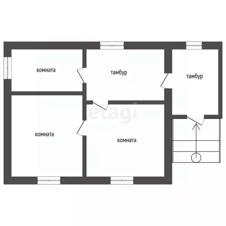 Дом в Тюменская область, с. Исетское ул. Луговая (26 м) - Фото 1