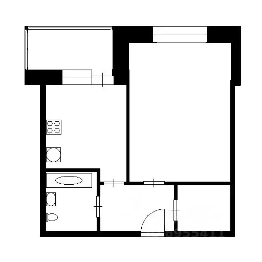 1-к кв. Московская область, Звенигород Одинцовский городской округ, ... - Фото 2