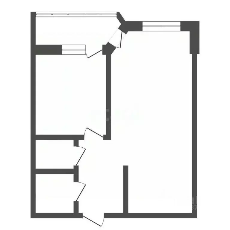 1-к кв. Калужская область, Обнинск ул. Курчатова, 72 (47.1 м) - Фото 2