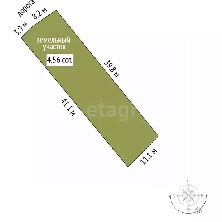 Участок в Костромская область, Кострома Кооператор-1 ТСНТ, 43 (456.0 ... - Фото 1