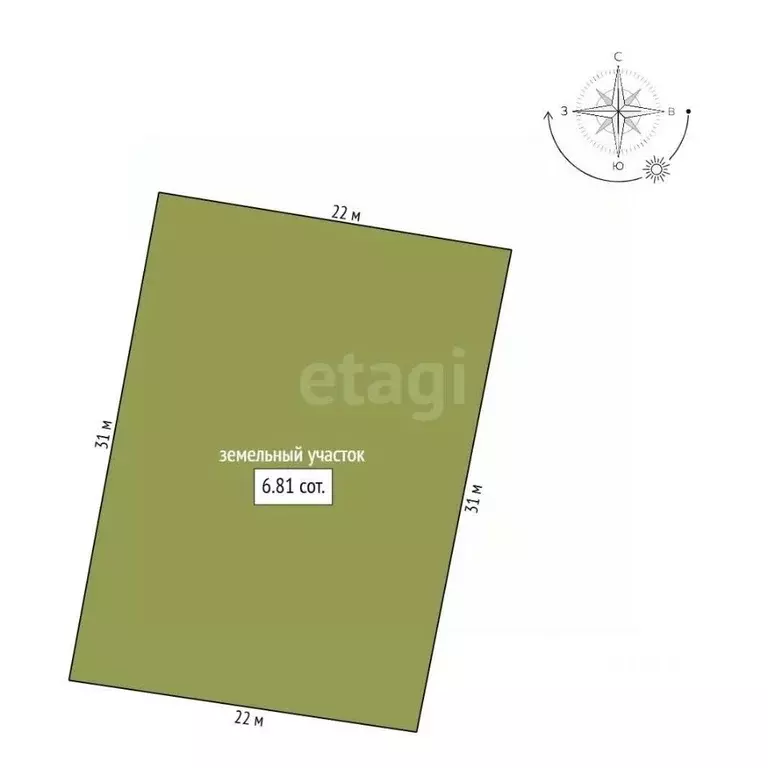 Участок в Амурская область, Благовещенск Новая ул., 68/3 (6.8 сот.) - Фото 2