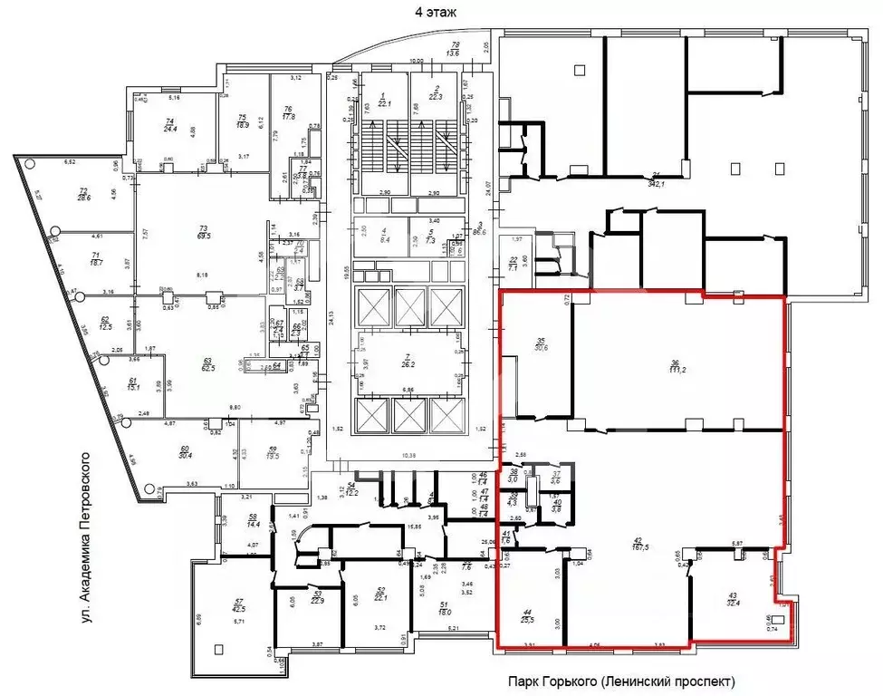 Помещение свободного назначения в Москва Ленинский просп., 15А (437 м) - Фото 2