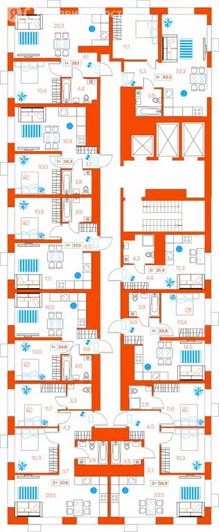 Квартира-студия: Тюмень, улица Ветеранов Труда, 36 (29.6 м) - Фото 1