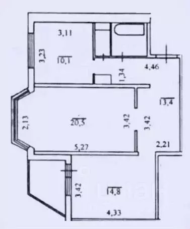 2-к кв. Московская область, Балашиха ул. Свердлова, 50 (62.8 м) - Фото 0