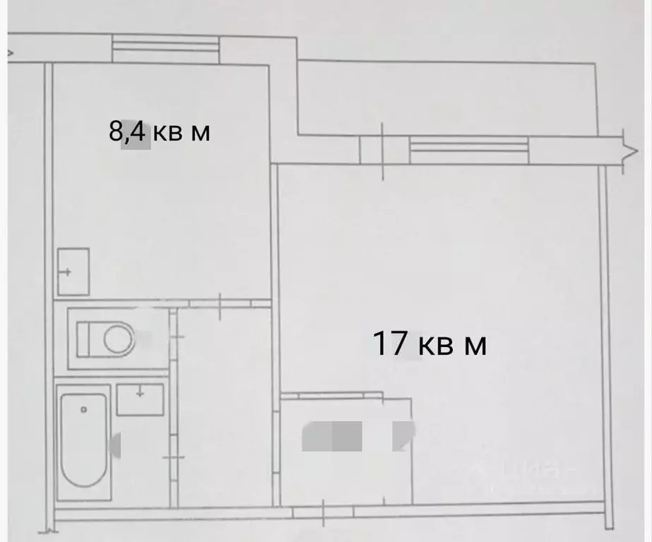 1-к кв. Новосибирская область, Новосибирск ул. Петухова, 14/2 (32.0 м) - Фото 0