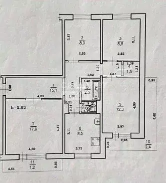 4-к кв. Забайкальский край, Чита Северный мкр, 59 (76.4 м) - Фото 2
