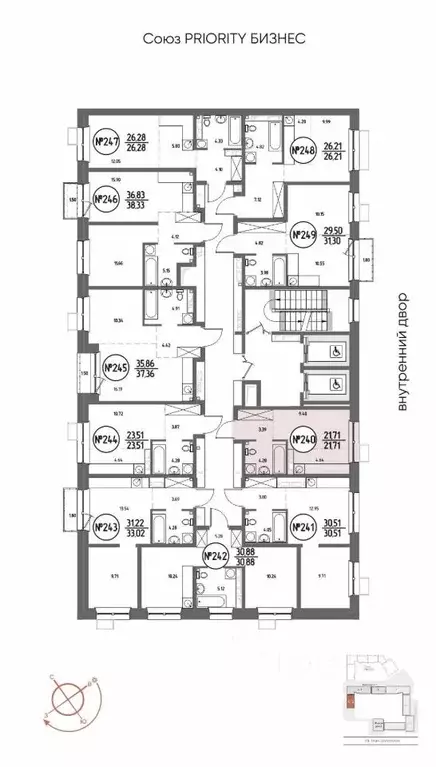 Студия Иркутская область, Иркутск Макс жилой комплекс (21.71 м) - Фото 2