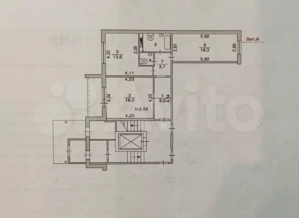 2-к. квартира, 64 м, 1/10 эт. - Фото 0