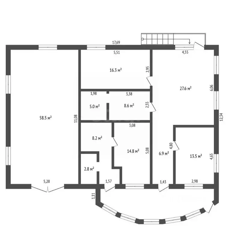 Дом в Амурская область, Благовещенск Рабочая ул., 160 (445 м) - Фото 1