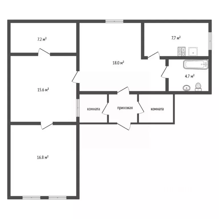 Дом в Воронежская область, Острогожский район, Урывское с/пос, с. ... - Фото 2