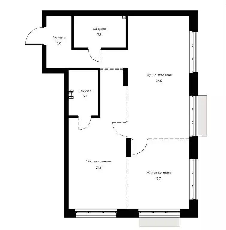 2-комнатная квартира: Пенза, улица Богданова, 39 (76.7 м) - Фото 0