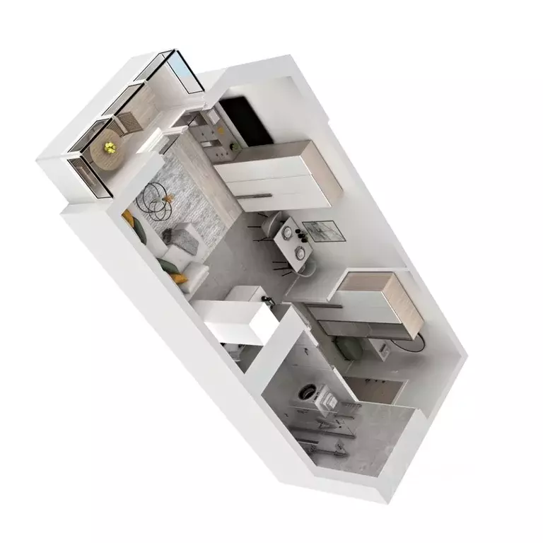 1-к кв. Приморский край, Владивосток ул. Расула Гамзатова, 7к1 (26.0 ... - Фото 2