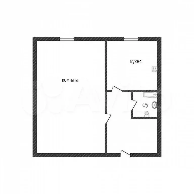 1-к. квартира, 25,9 м, 3/3 эт. - Фото 0
