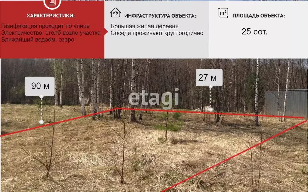 Участок в Владимирская область, Петушинский муниципальный округ, д. ... - Фото 1