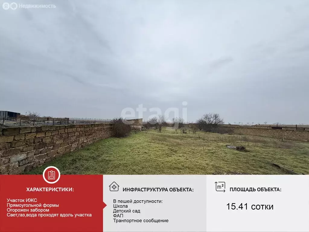 Участок в Сакский район, село Столбовое (15.41 м) - Фото 2