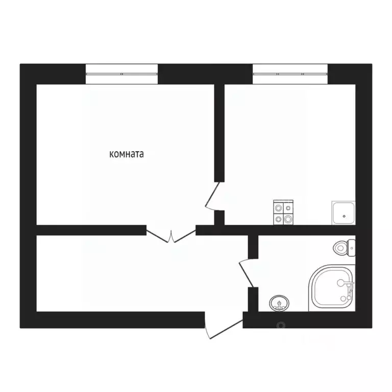 1-к кв. Тюменская область, Тюмень Северная ул., 3к2 (34.9 м) - Фото 1