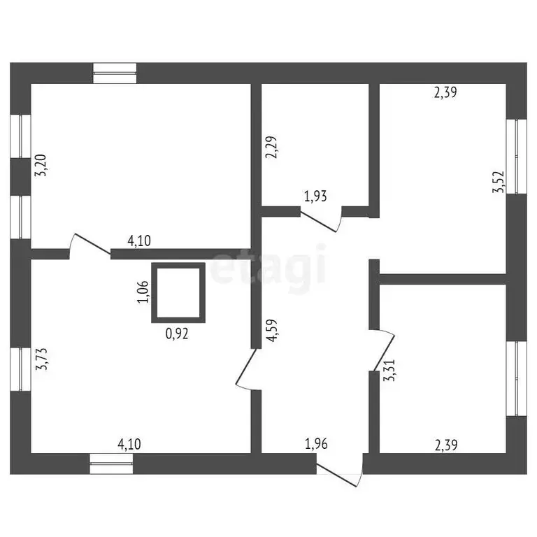 Дом в село Новая Чемровка, Шоссейная улица (63.6 м) - Фото 1