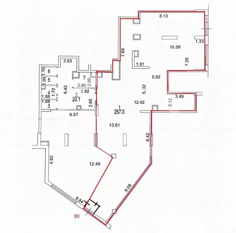 Помещение свободного назначения в Москва Каширский проезд, 25к2 (191 ... - Фото 2