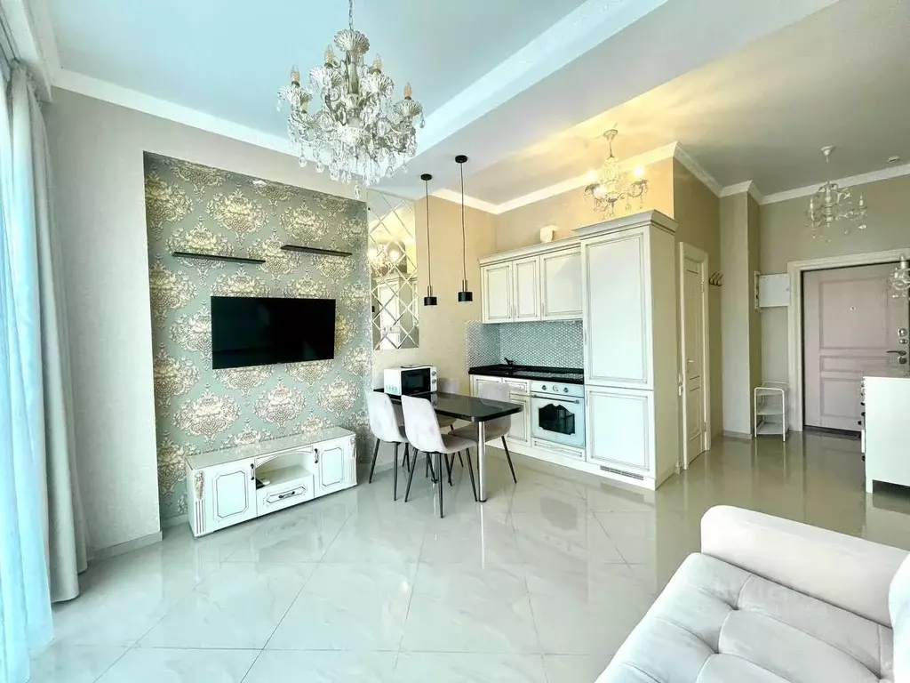 1-к кв. Краснодарский край, Сочи Мамайка мкр, ул. Крымская, 89 (34.4 ... - Фото 1