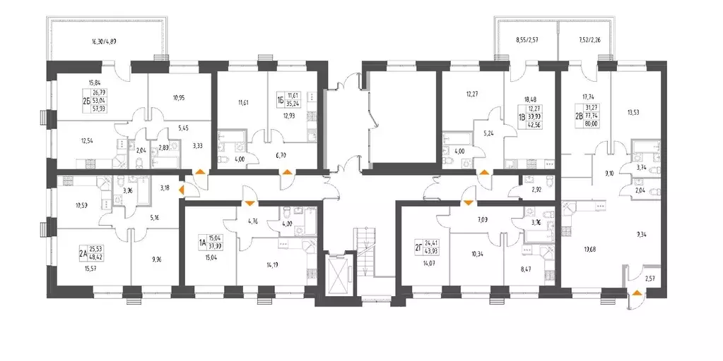 2-к кв. Татарстан, с. Высокая Гора Атмосфера жилой комплекс (80.0 м) - Фото 2