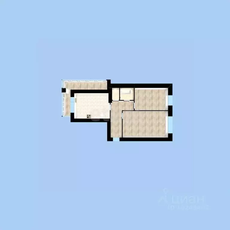 2-к кв. Башкортостан, Уфа ул. Генерала Горбатова, 3/3 (56.0 м) - Фото 1