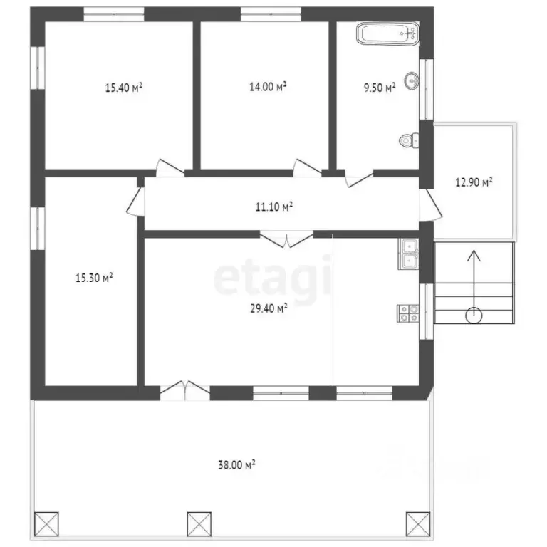 Дом в Севастополь Технолог садовое товарищество, 107 (146 м) - Фото 2