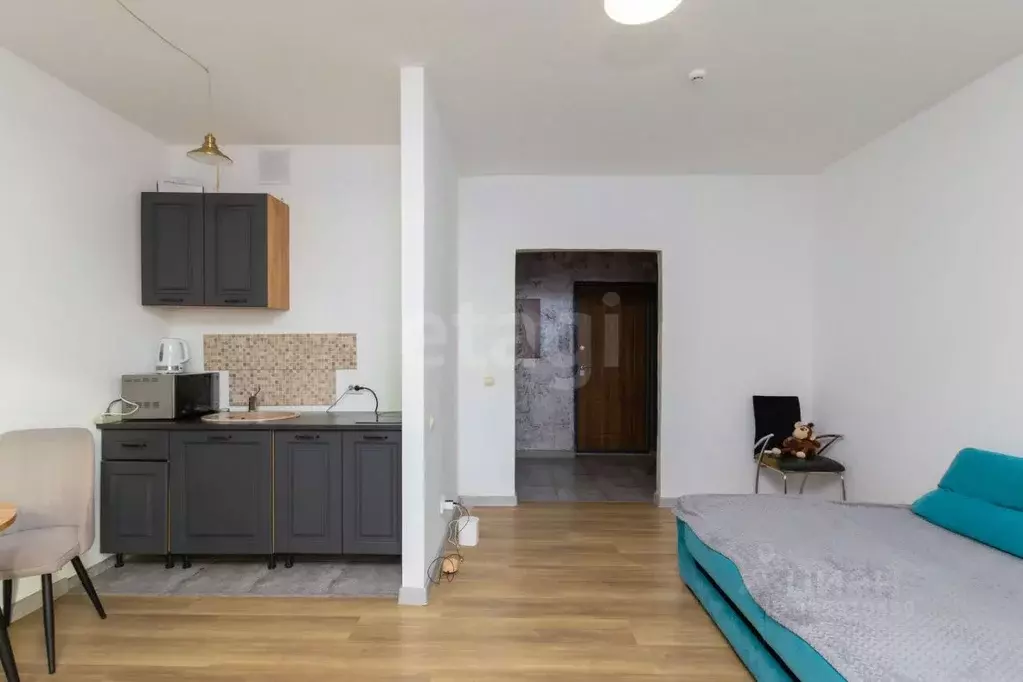 Студия Тюменская область, Тюмень ул. Тимофея Чаркова, 79к3 (28.0 м) - Фото 1