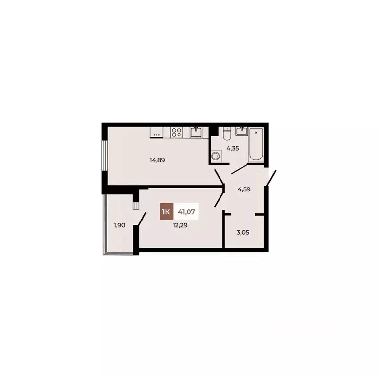 1-к кв. Ростовская область, Аксайский район, Щепкинское с/пос, пос. ... - Фото 1