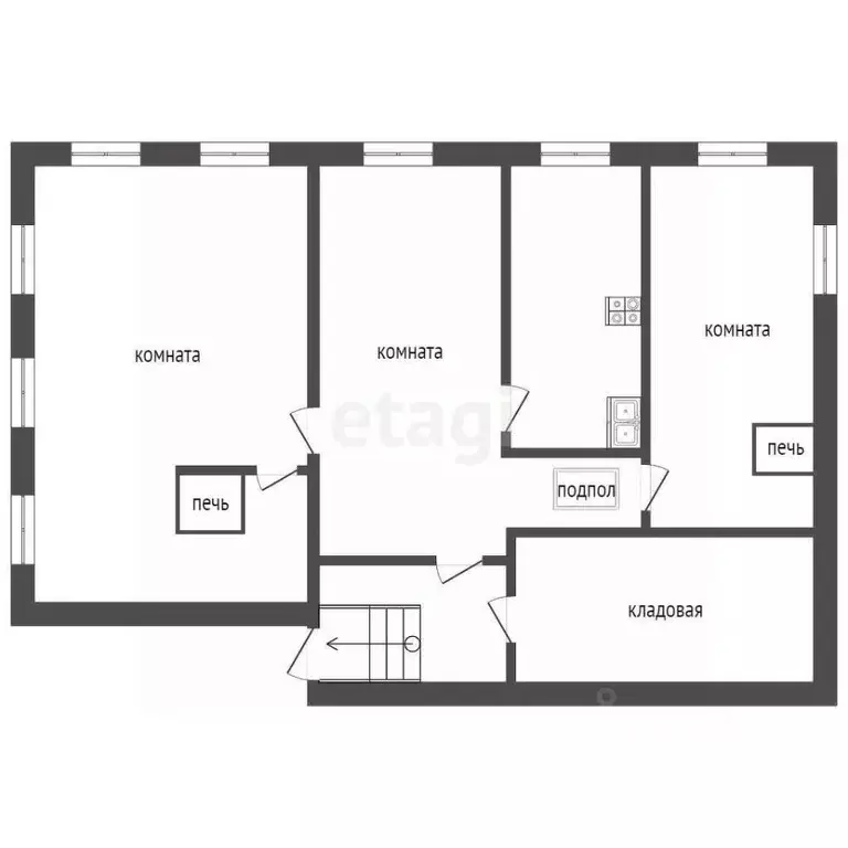 Дом в Владимирская область, Меленки ул. 1-я Набережная, 14 (69 м) - Фото 1