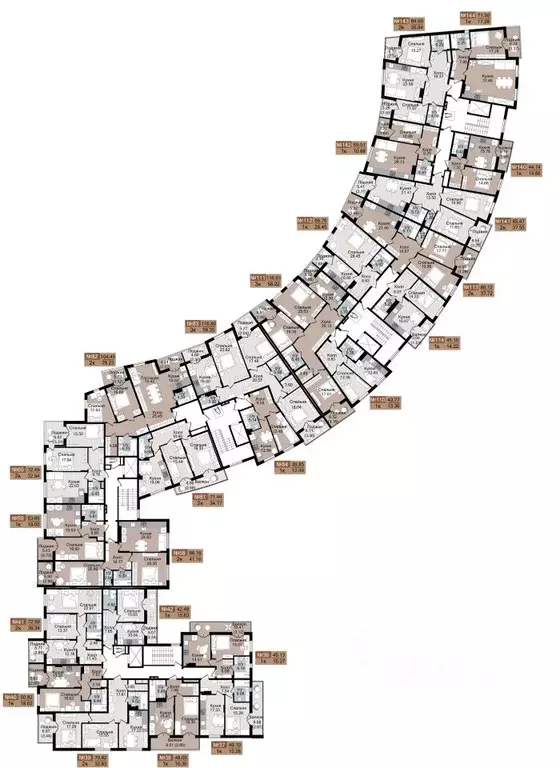 2-к кв. Калининградская область, Гурьевск  (72.59 м) - Фото 2