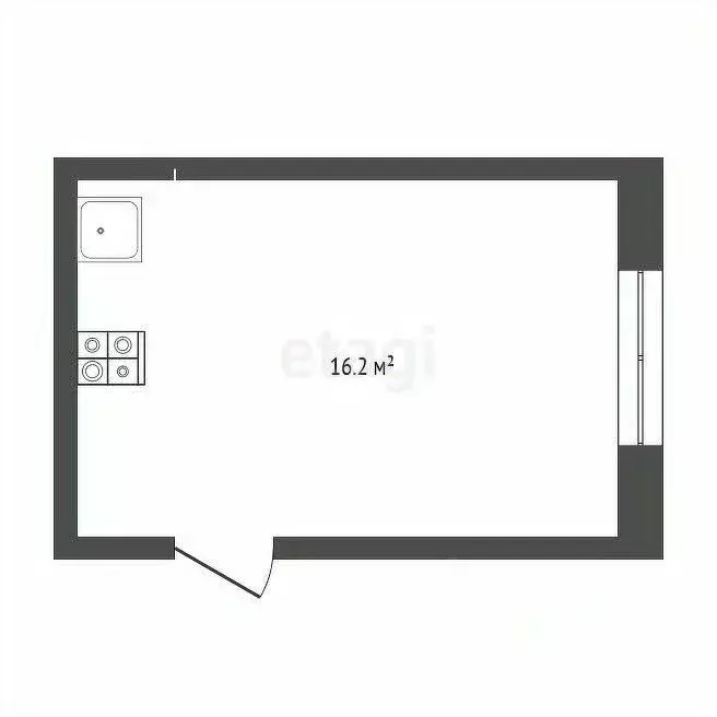 Комната Челябинская область, Южноуральск ул. Космонавтов, 2 (16.2 м) - Фото 1