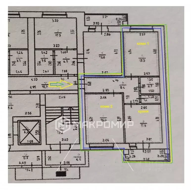 2-к кв. Орловская область, Орел Раздольная ул., 24 (51.9 м) - Фото 2