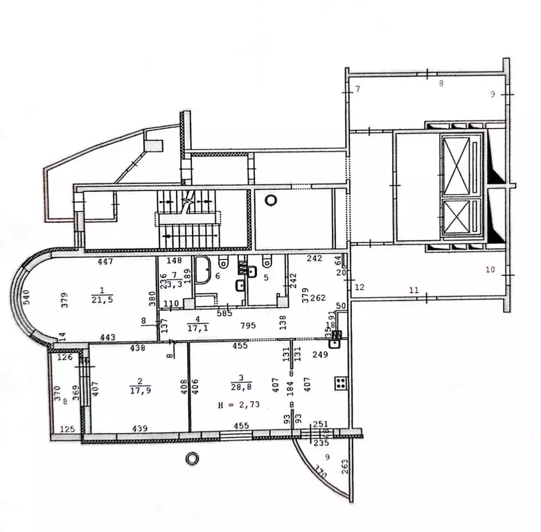 3-к кв. Свердловская область, Екатеринбург ул. Чайковского, 90 (96.4 ... - Фото 2